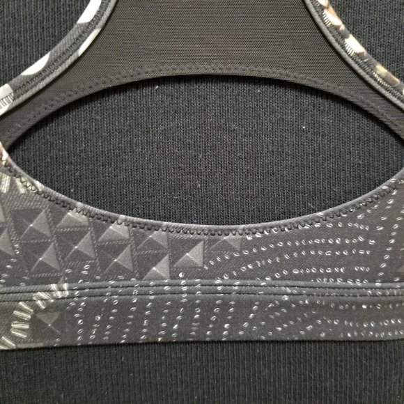 Reebok sports bra XS stud print racerback PlayIce pullover style workout gym - Picture 12 of 15